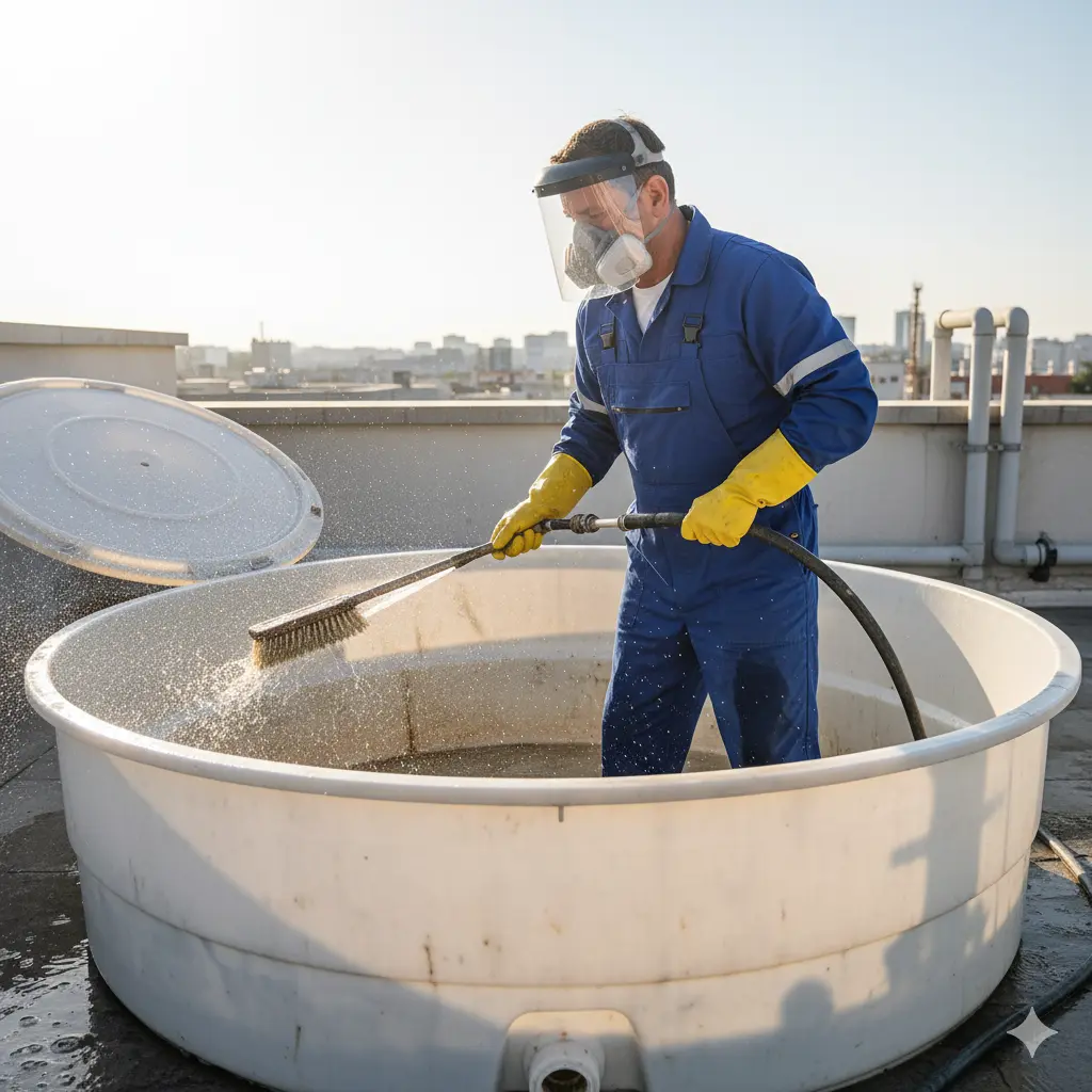 Limpeza e higienização de caixa d'água - Dedetizadora Paloma